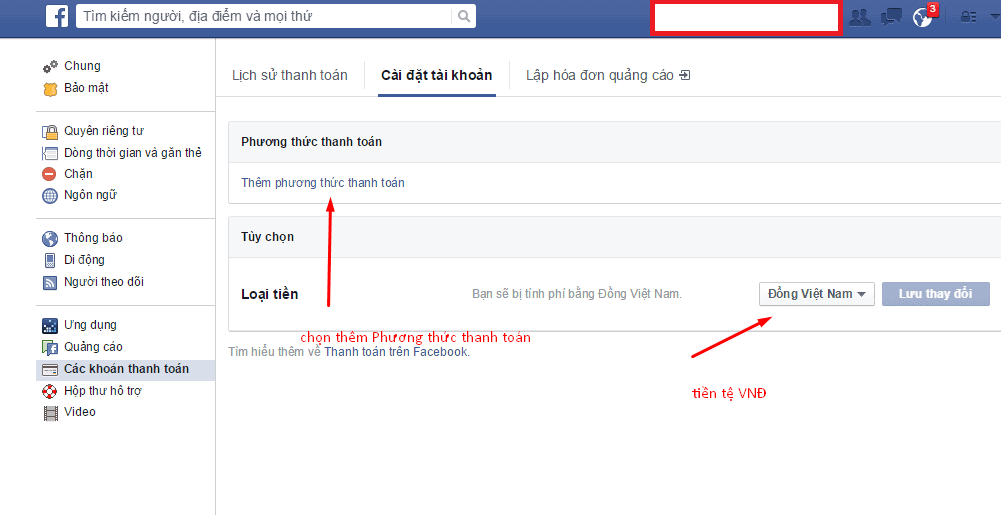Chọn phương thức thanh toán