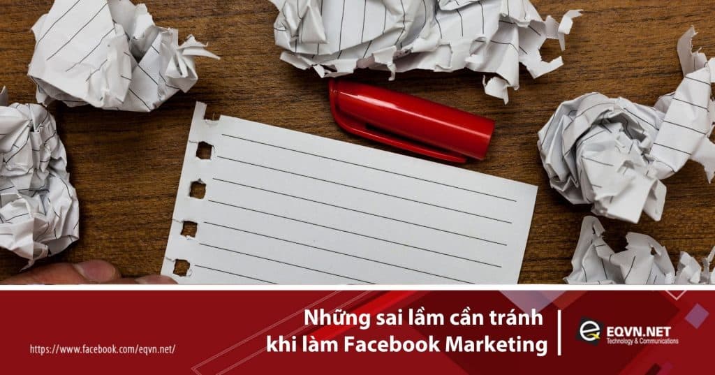 sai lầm facebook marketing