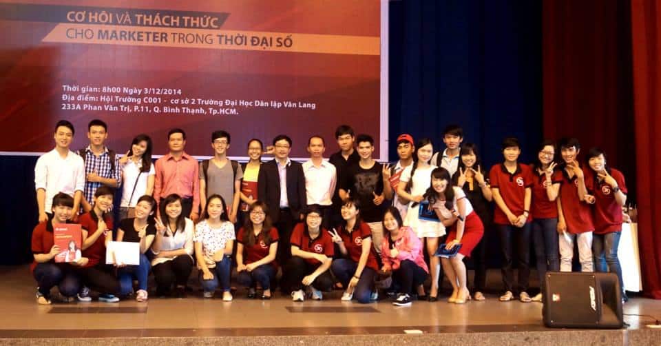 Sự kiện “Cơ hội và thách thức cho Marketer trong thời đại số” tại trường Đại Học Dân Lập Văn Lang ngày 3/12/2014