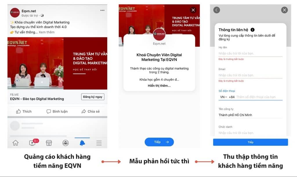quảng cáo facebook lead ads