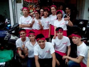 sinh vien lam them o Orisoy