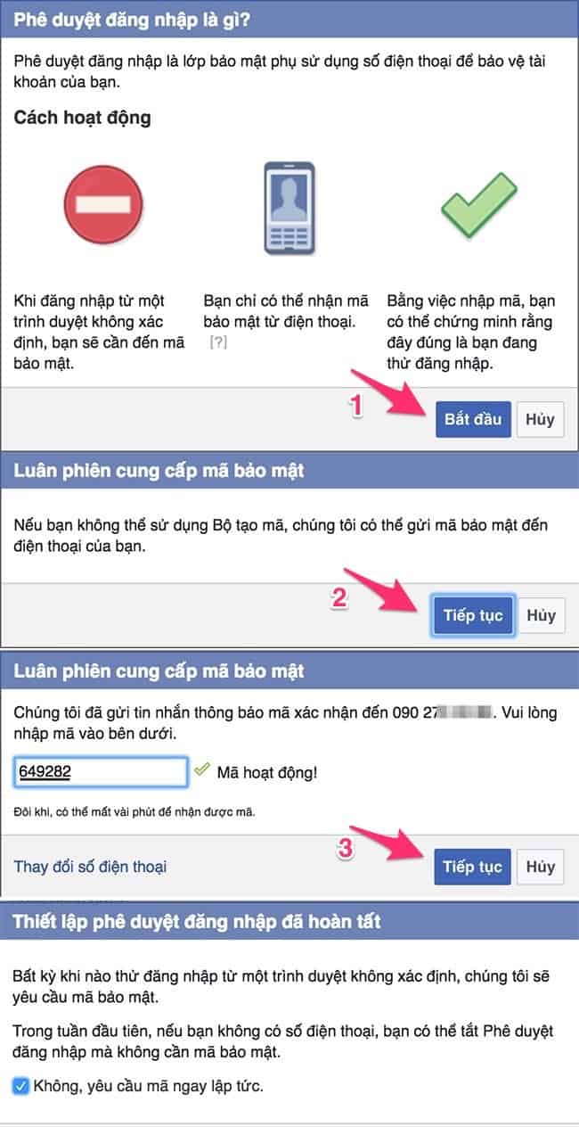 Quy trình để mở tài khoản bằng mã đăng nhập