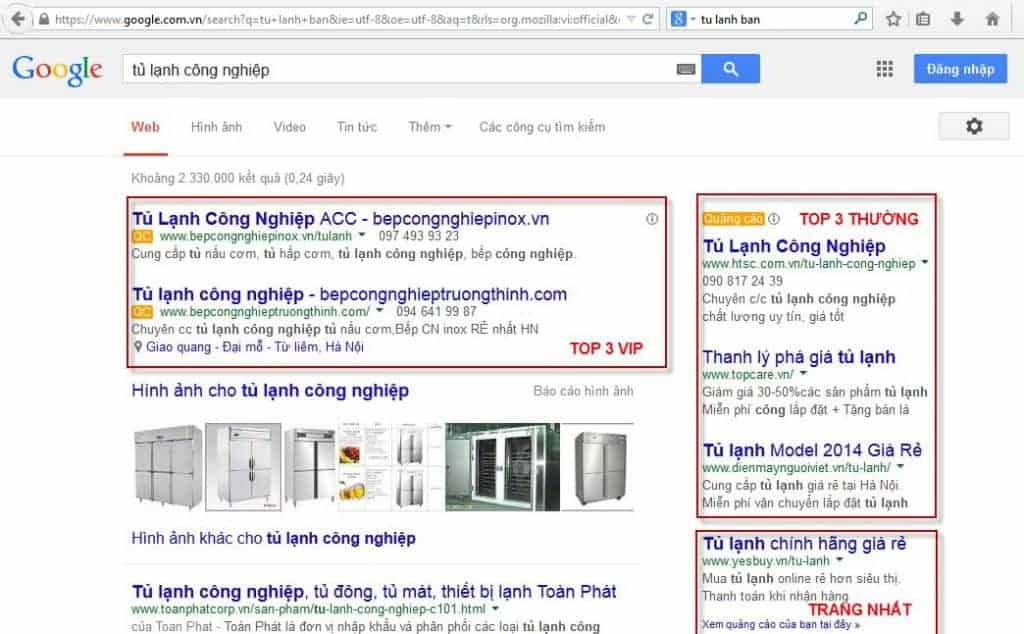 quảng cáo từ khóa