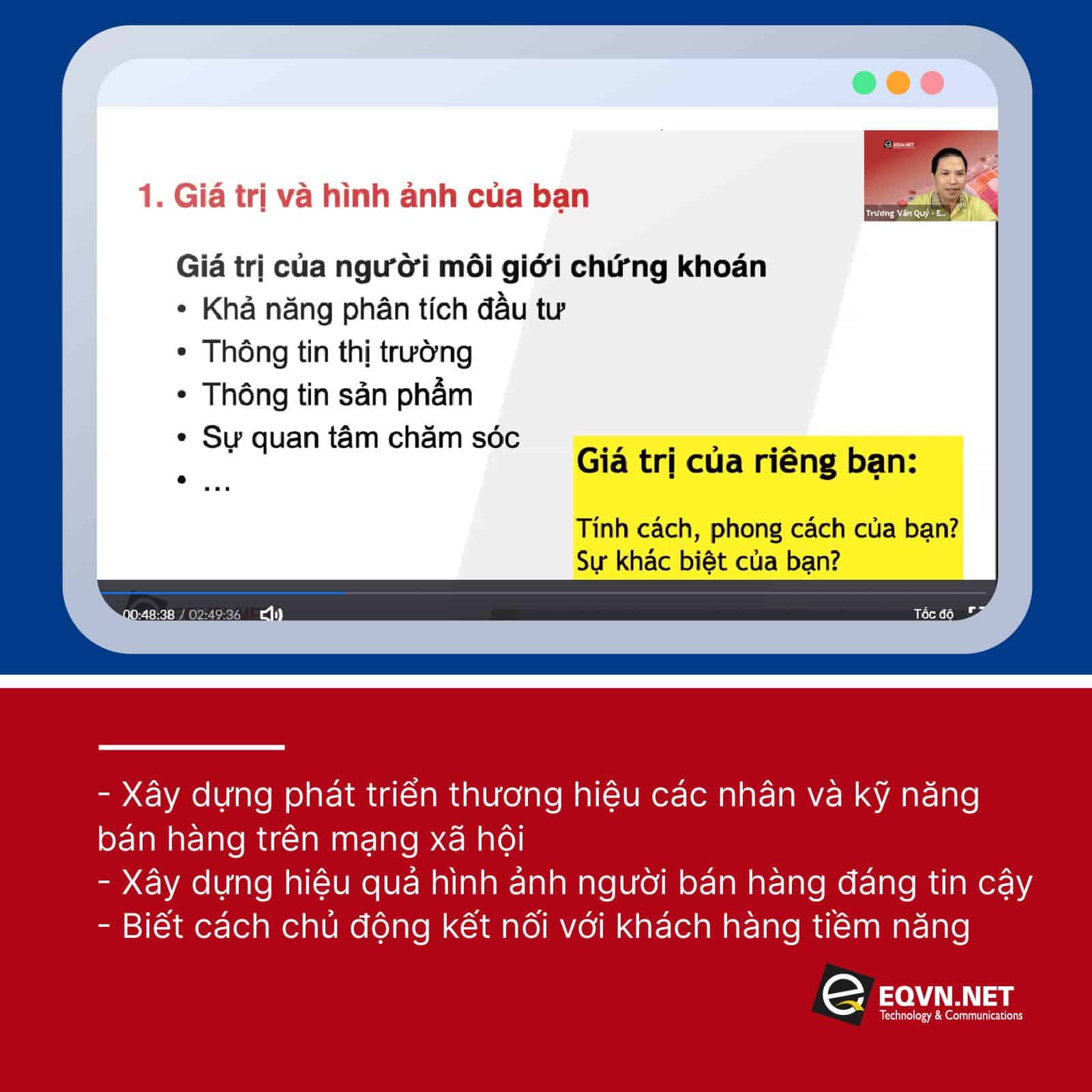 Giá trị và hình ảnh của người môi giới chứng khoán