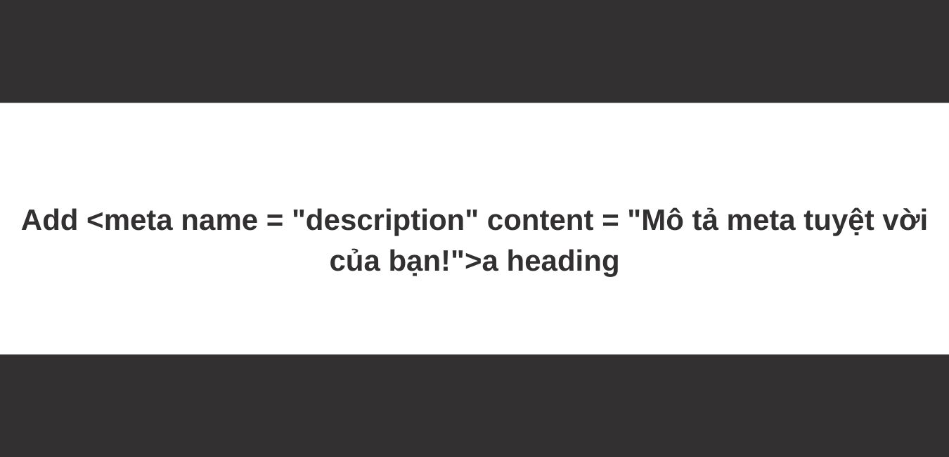 Mô tả meta trong mã HTML
