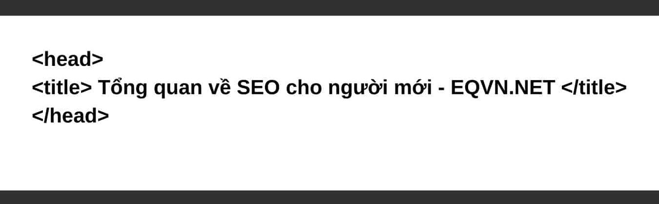 Thẻ tiêu đề trong mã HTML