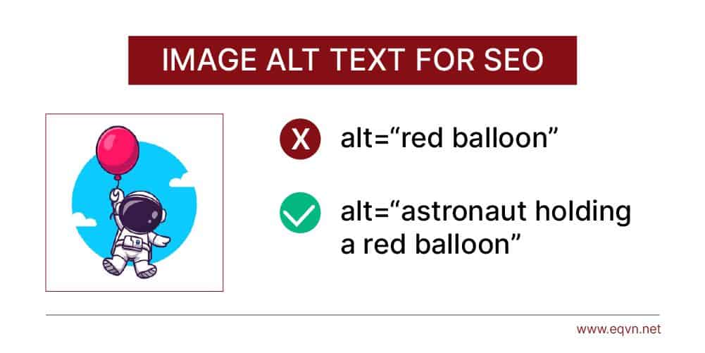Văn bản thay thế trong SEO hình ảnh
