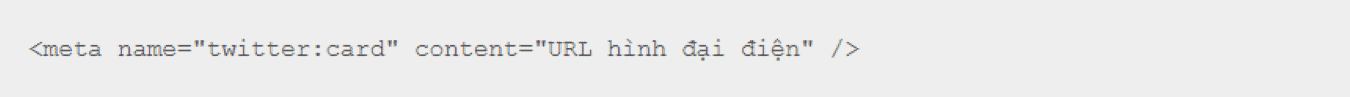 Cách thức khai báo Twitter Card