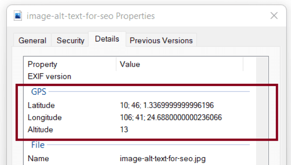 Geotag cho hình ảnh