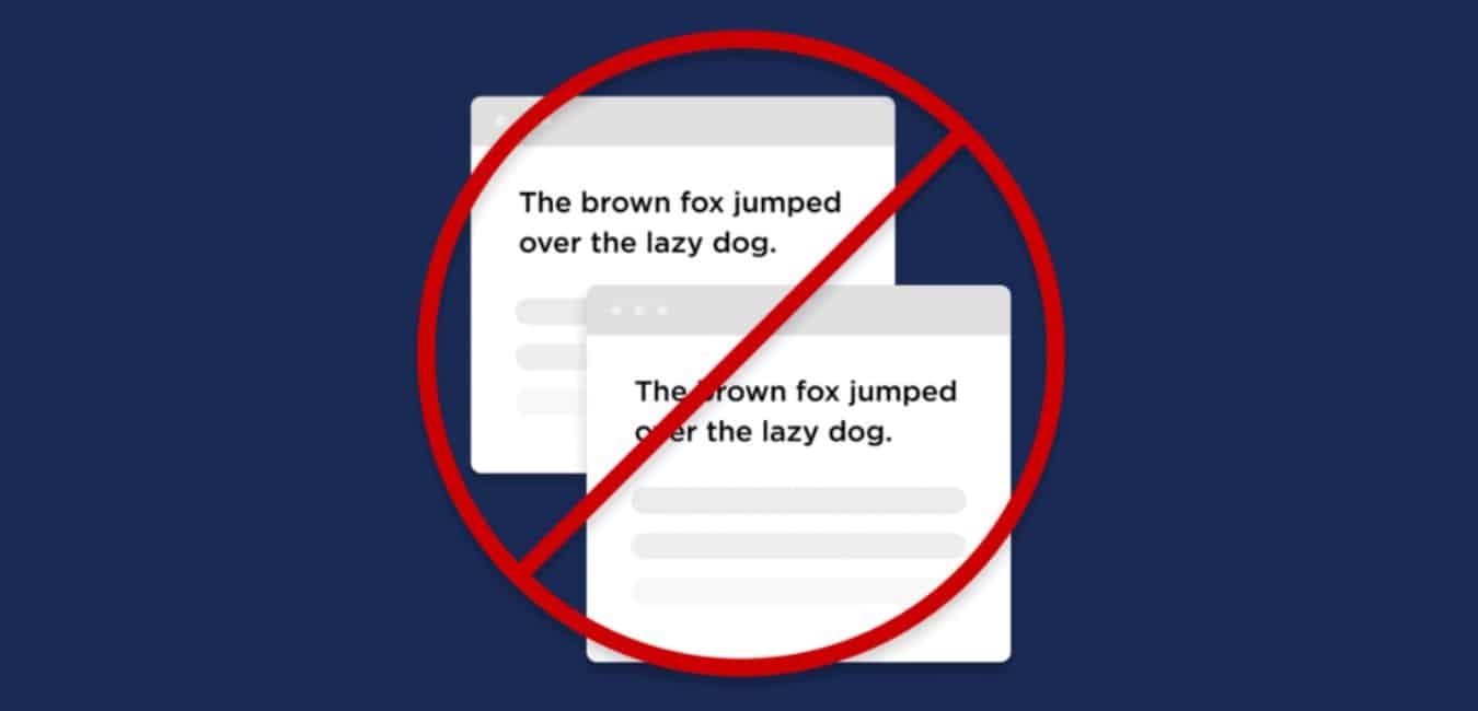 Google từ chối index các duplicate content