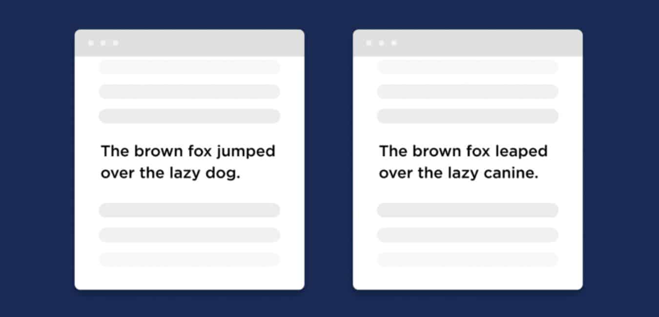 Nội dung tương tự gây ra duplicate content