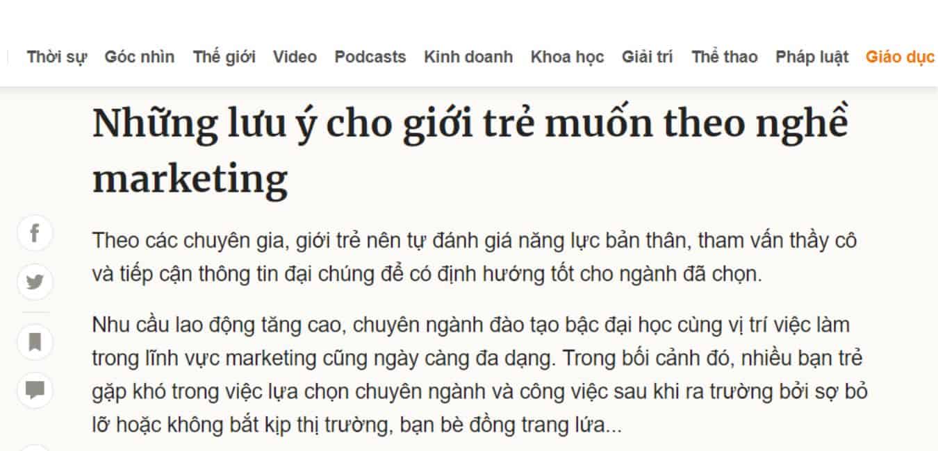 SEO Content dạng Article