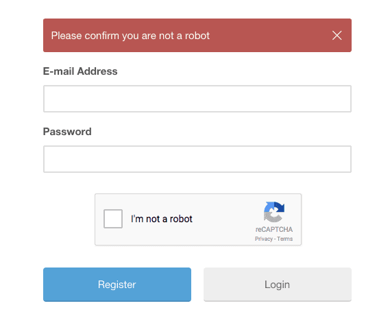 sử dụng captcha cho chiến dịch email