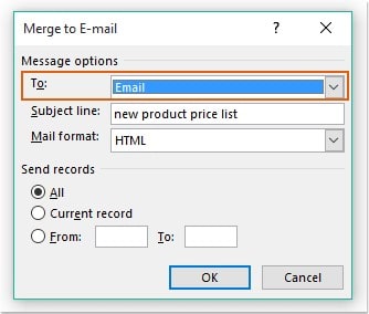 Gửi mail hàng loạt trong outlook 8