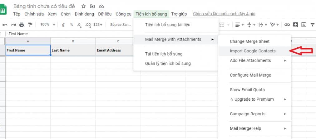 Gửi mail hàng loạt trong mail merge 6