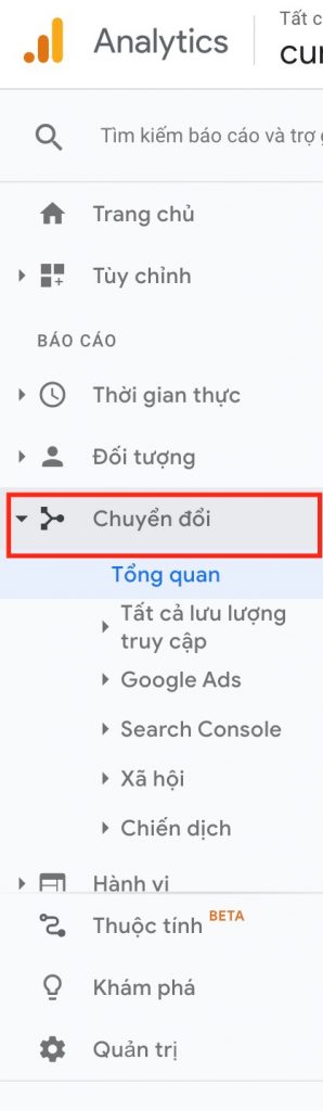 Kiểm tra Organic Keyword trong mục Organic Search trong Analytics