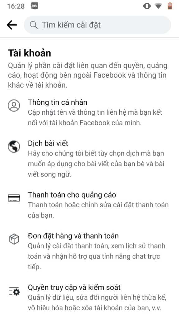 Xác nhận danh tính Facebook 2