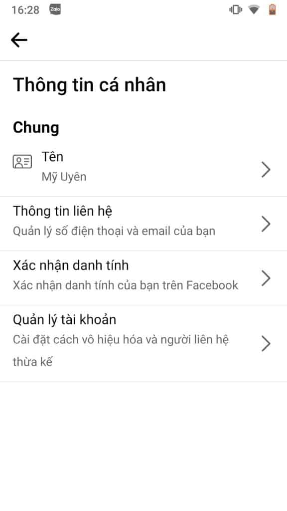 Xác nhận danh tính Facebook 3