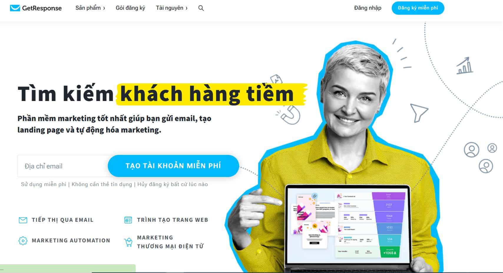 Getresponse Email Marketing miễn phí