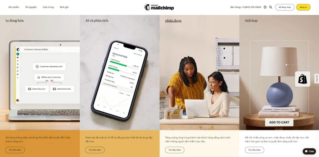 Mailchimp Email Marketing miễn phí