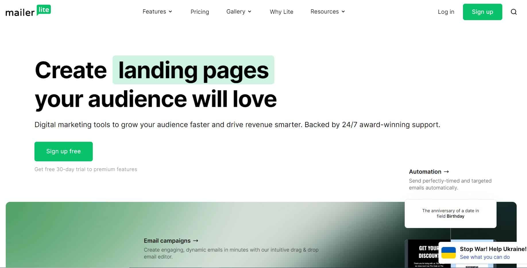 MailerLite Email Marketing miễn phí