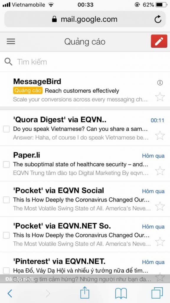 cách thêm email vào whitelist email 1