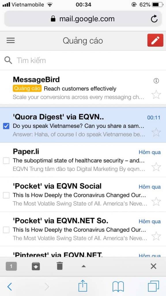 cách thêm email vào whitelist email 2
