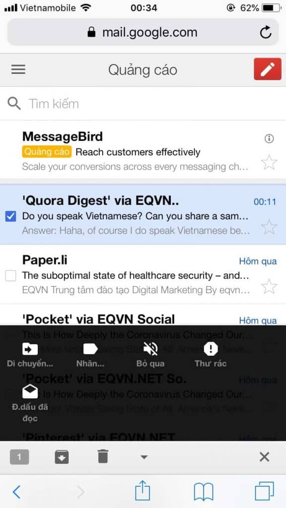 cách thêm email vào whitelist email 3