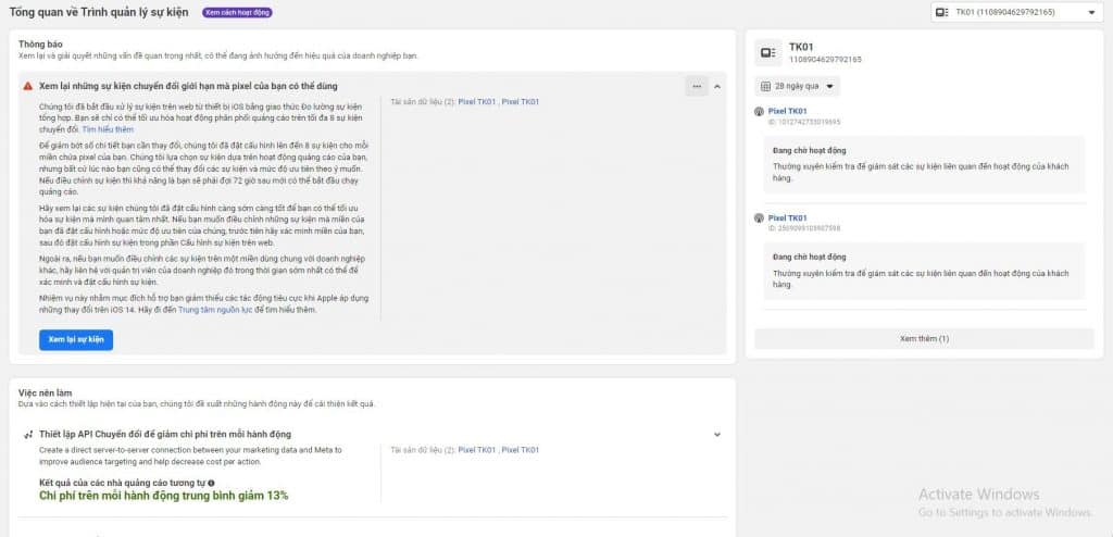trình quản lý sự kiện
