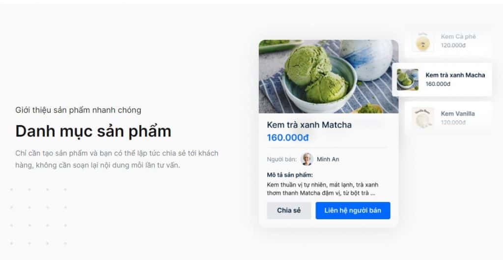 zalo business tạo kho sản phẩm