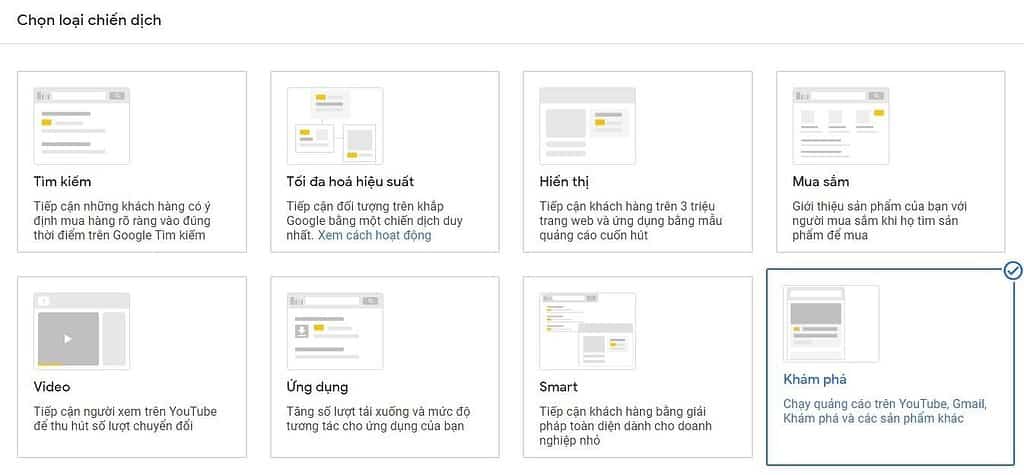cách tạo google discovery ads