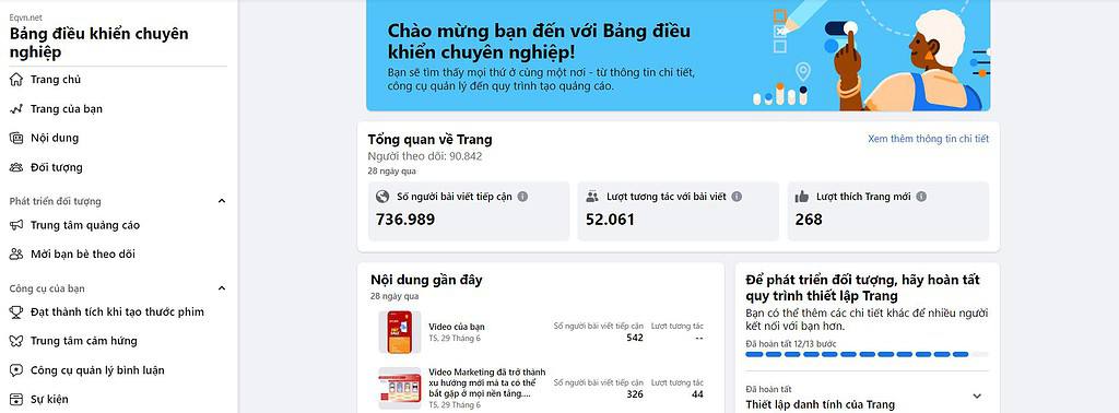 tạo sự kiện trên fanpage EQVN 2