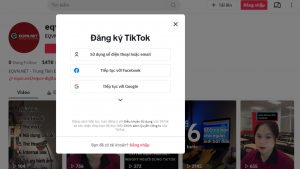 đăng kí tài khoản tiktok cá nhân