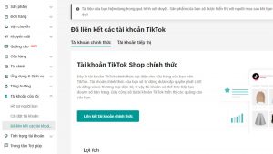 liên kết tài khoản tiktok cá nhân