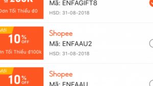 shopee cho phép tạo mã giảm giá riêng