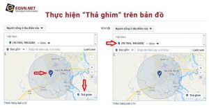 Thực hiện “Thả ghim” trên bản đồ