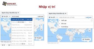Nhập vị trí