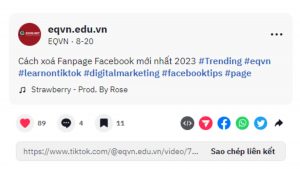 Sử dụng Hashtag thịnh hành