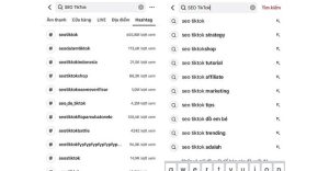 Bao gồm Từ khóa và Hashtags