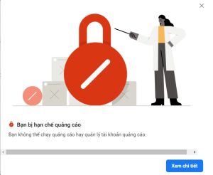 Fanpage bị hạn chế quảng cáo