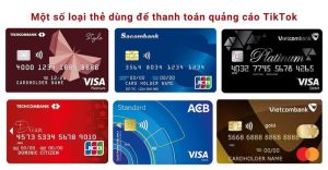 Một số loại thẻ thanh toán TikTok