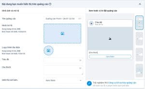 Nội dung bạn muốn hiển thị trên quảng cáo