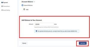 Nạp tiền vào tài khoản quảng cáo