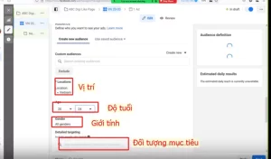 Tạo đối tượng dựa trên khách hàng mục tiêu