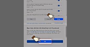 Chọn Ok