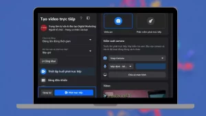 Nhấn Phát trực tiếp