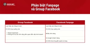 Phân biệt Fanpage và Group