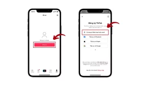 Đăng kí bằng cách “Sử dụng số điện thoại/email