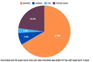 Thị phần của các sàn TMĐT tại Việt Nam