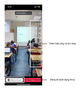 Quay video hoặc tải lên nội dung có sẵn